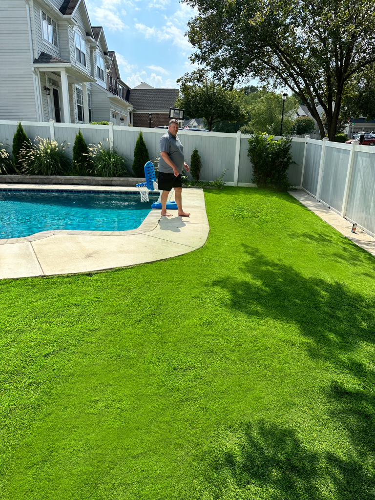 Stafford, Virginia 7 Artificial grass pool deck