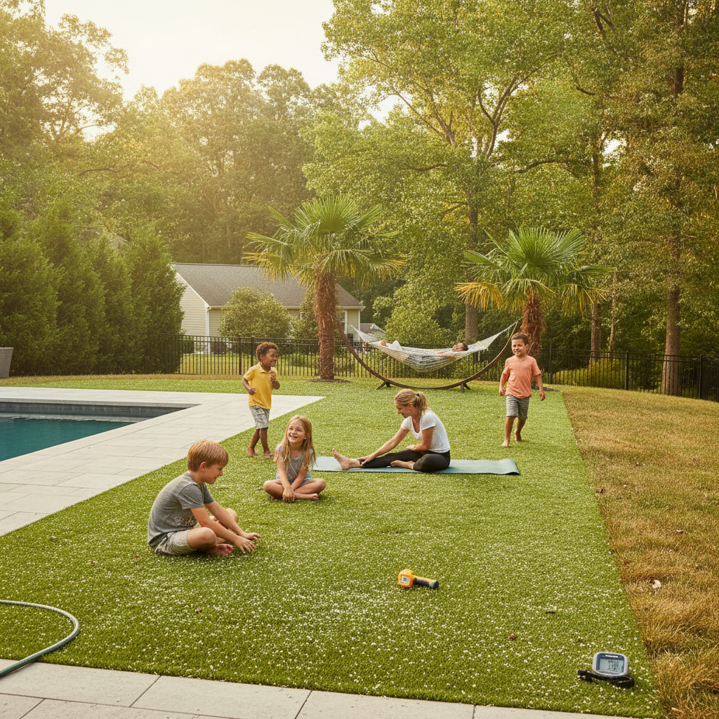 Does Artificial Turf Get Too Hot in Summer? What Alexandria, VA Homeowners Need to Know