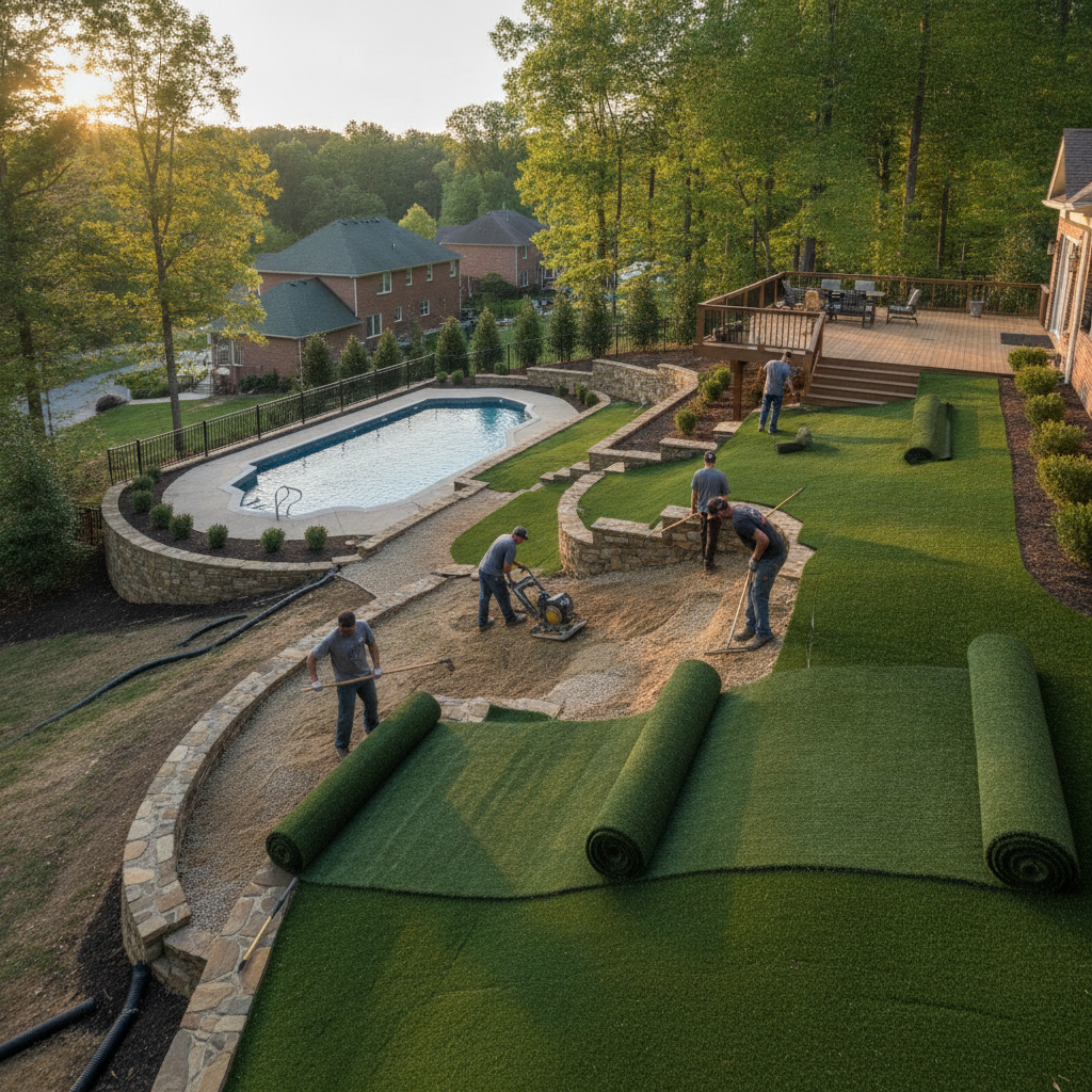Can You Install Artificial Turf on a Slope or Hillside in Burke, VA? What You Need to Know Before You Dig
