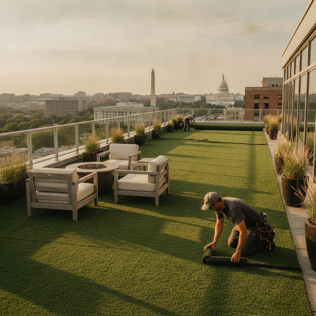 Can You Install Artificial Turf on a Rooftop or Balcony in Washington, D.C.? What Urban Property Owners Need to Know