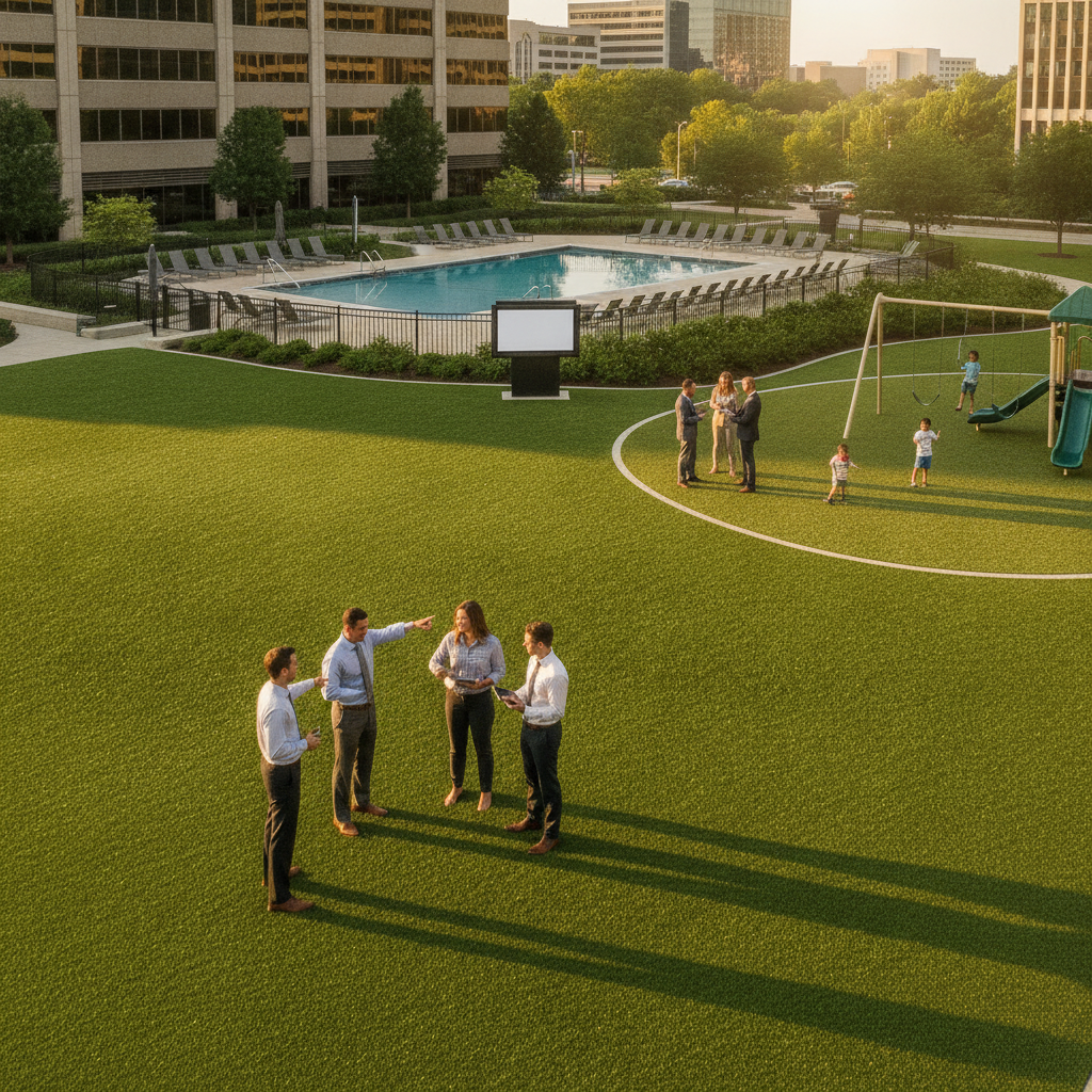 Does Commercial Artificial Turf in Chevy Chase, MD Actually Reduce Long-Term Facility Costs? What Property Managers Need to Know