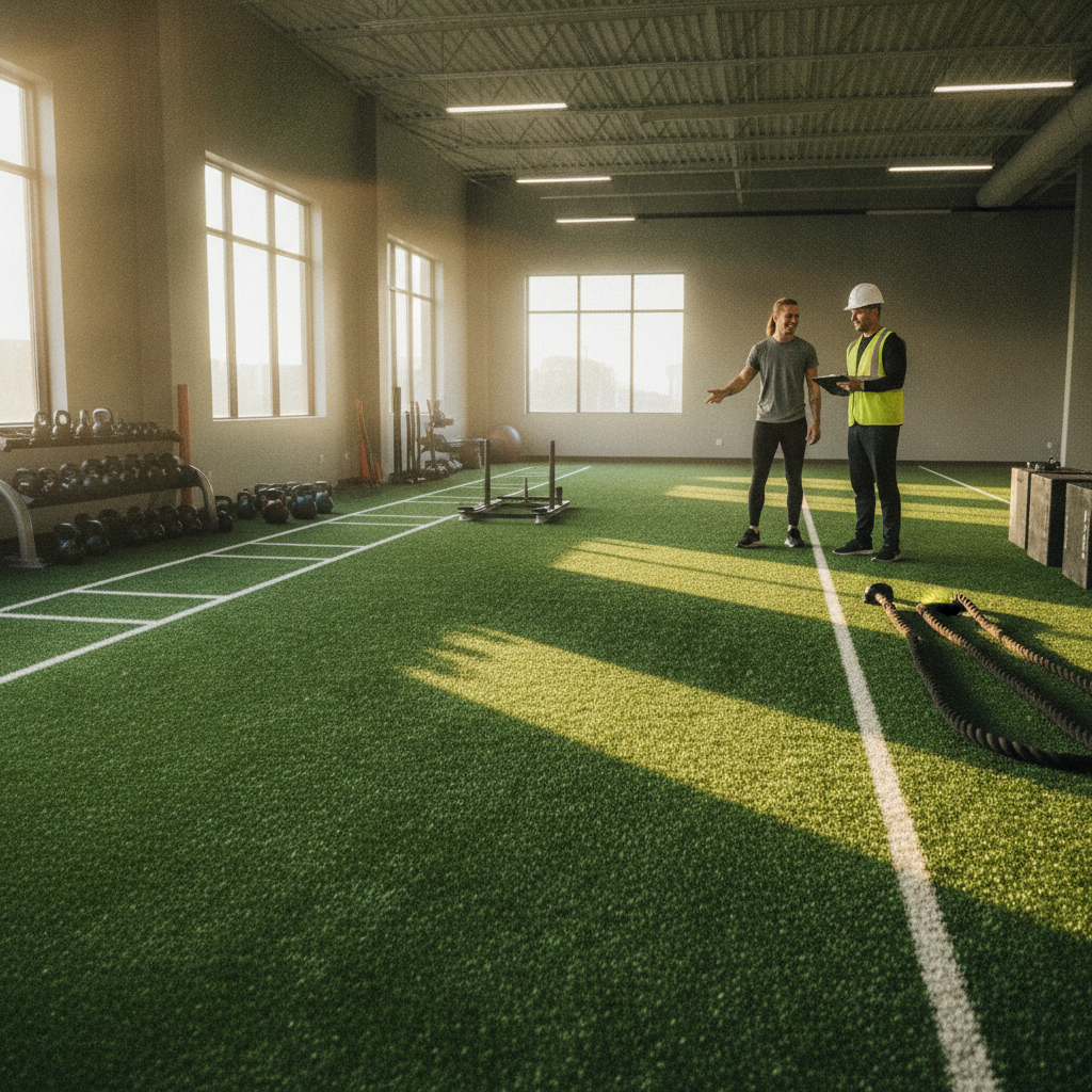 What Does Artificial Turf Installation Actually Look Like for a Commercial Gym in Falls Church, VA?
