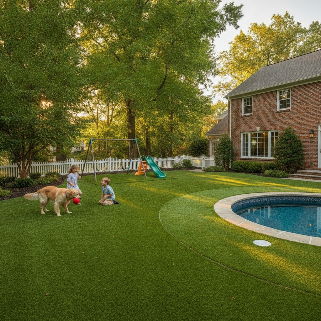 How Do You Install Artificial Turf in a Backyard with Kids and Pets in Chevy Chase, MD? What Families Need to Know