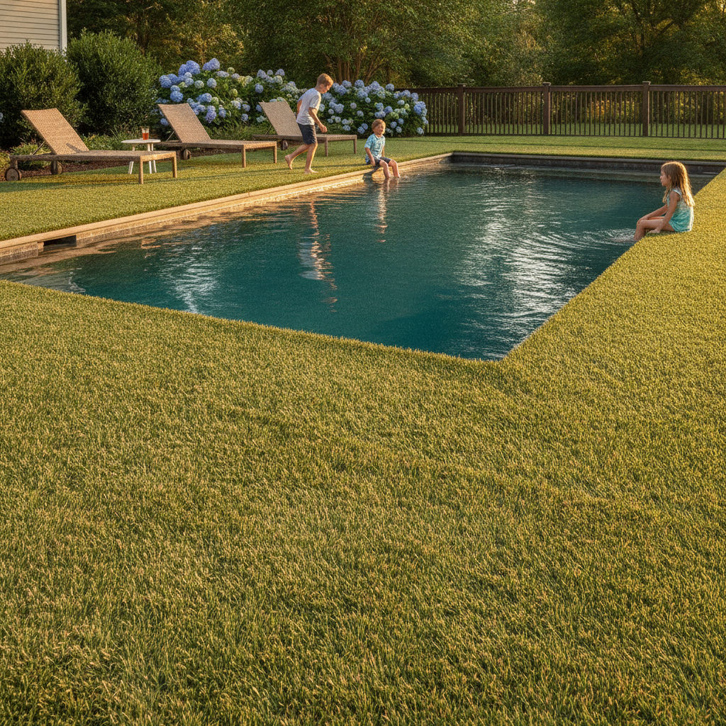How Does Artificial Turf Perform Around a Pool Deck in Burke, VA? What Homeowners Need to Know Before Installing