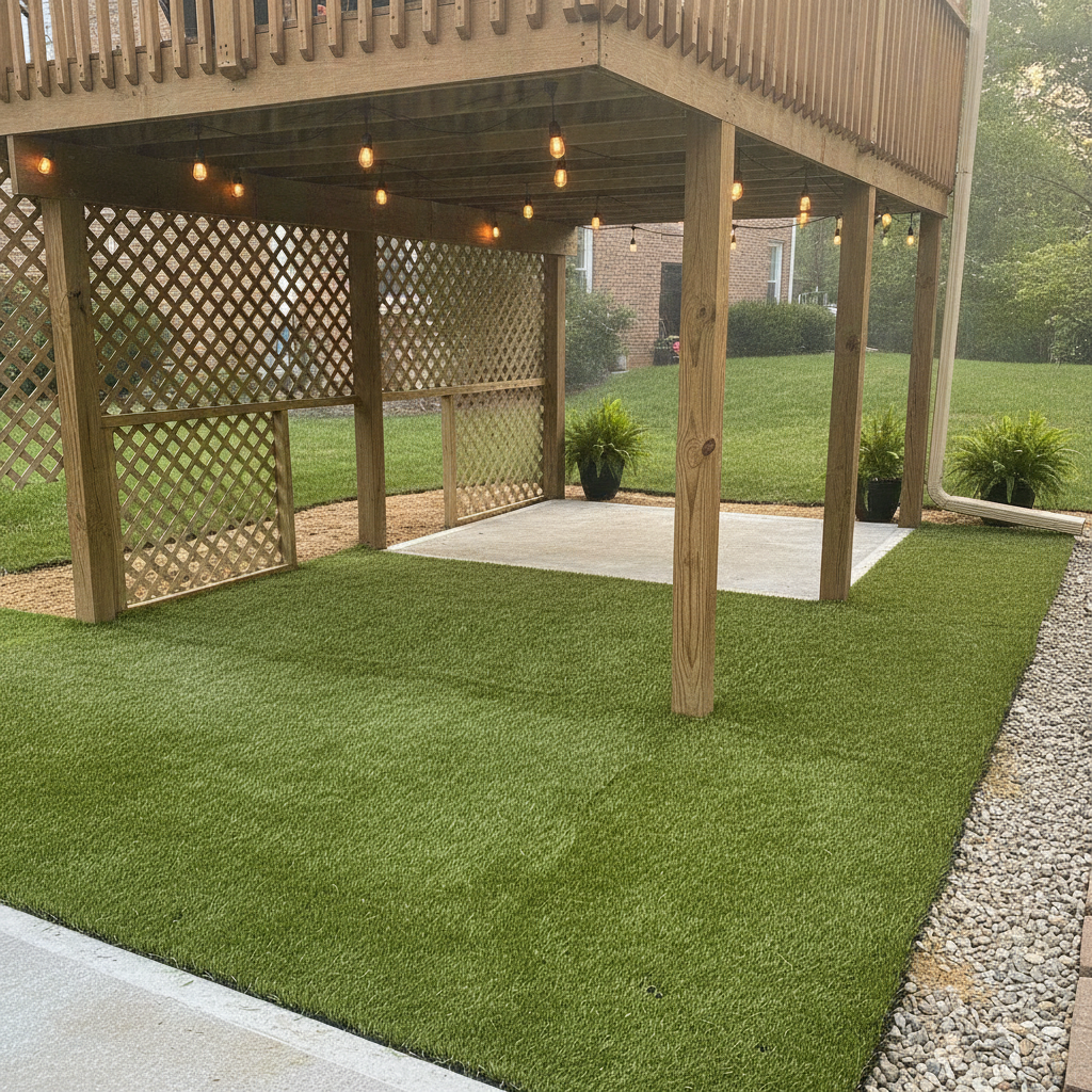 How Do You Install Artificial Turf Under a Deck or Raised Structure in Falls Church, VA? What Homeowners Need to Know