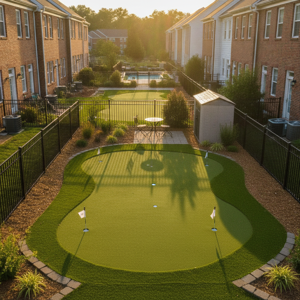 Can You Install a Backyard Putting Green in a Townhome or Small Yard in Springfield, VA?