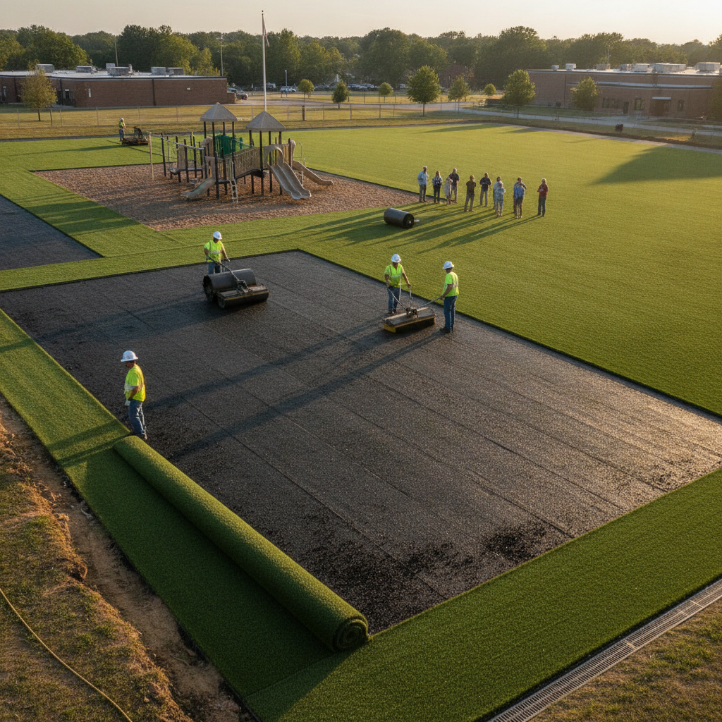 How Do You Install Artificial Turf on a Playground or School Field in Stafford, VA? What Parents and Administrators Need to Know