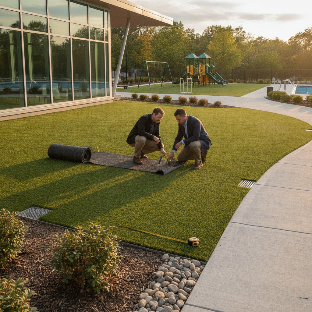 How Do You Choose the Right Artificial Turf for a School or Office Campus Entrance in Chevy Chase, MD? What Property Managers Need to Know